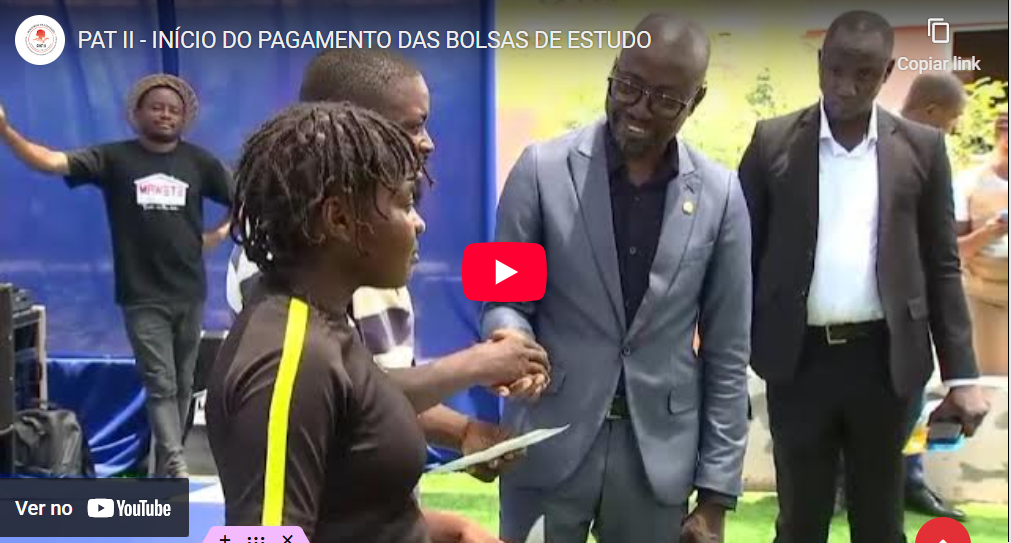 PAT II - INÍCIO DO PAGAMENTO DAS BOLSAS DE ESTUDO